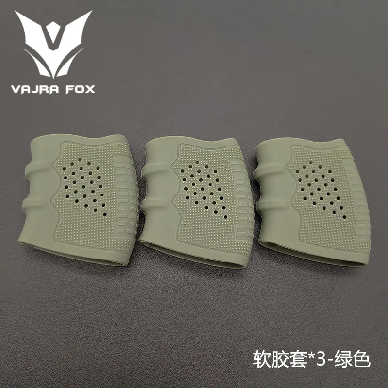 Capa tática universal para aperto de arma, capa de borracha antiderrapante para glock g17, g18, g19, acessório de arma