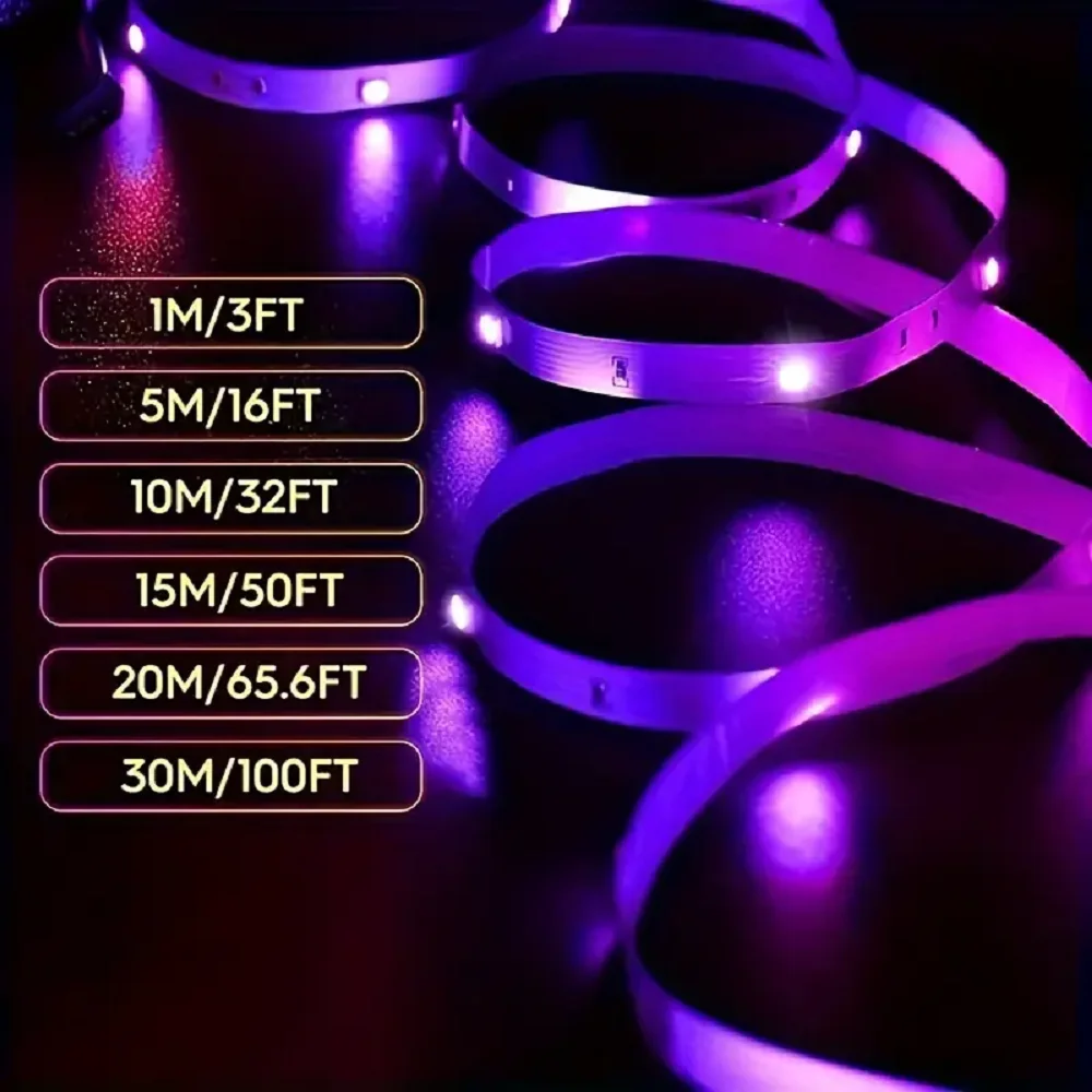 Colore RGB 5050 Striscia LED Bluetooth Nastro Decor per Camera LED 10m 15m 20m 30m PC TV retroilluminazione Illuminazione a LED al neon C meesтоди®дglas лента