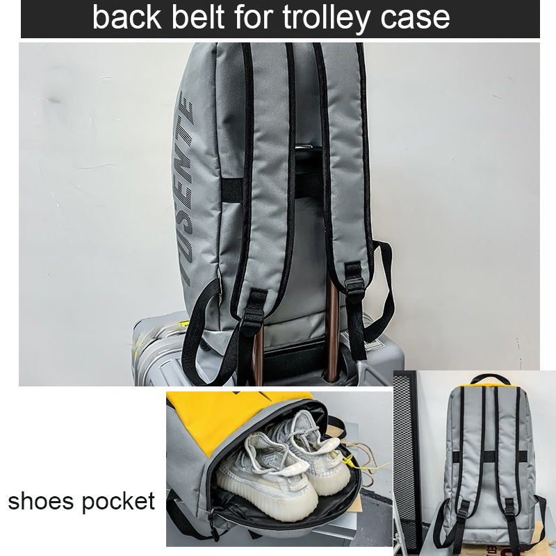 กีฬา Tas Gym ผู้หญิงฟิตเนสกระเป๋าเป้สะพายหลังกันน้ำขนาดใหญ่ Multi-Functional คลังสินค้ารองเท้าผู้ชาย Travel Pack Sportsbag กระเป๋าสะพายไหล่