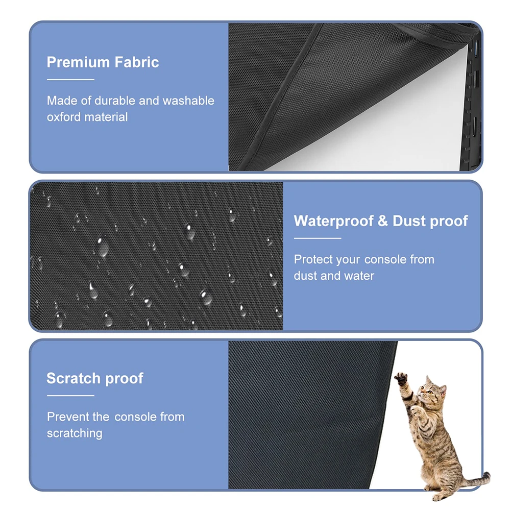 Dust Proof Cover for PlayStation 5 PS5 Slim Game Console Protector Case Washable Anti-scratch Sleeve Protective Host Guard tool
