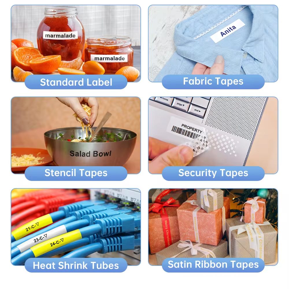 6/9/12/24 ミリメートル TZe 231 ラミネートラベルブラザー TZe231 TZe221 TZe211 粘着ステッカーブラザー P-touch ラベルメーカーと互換性