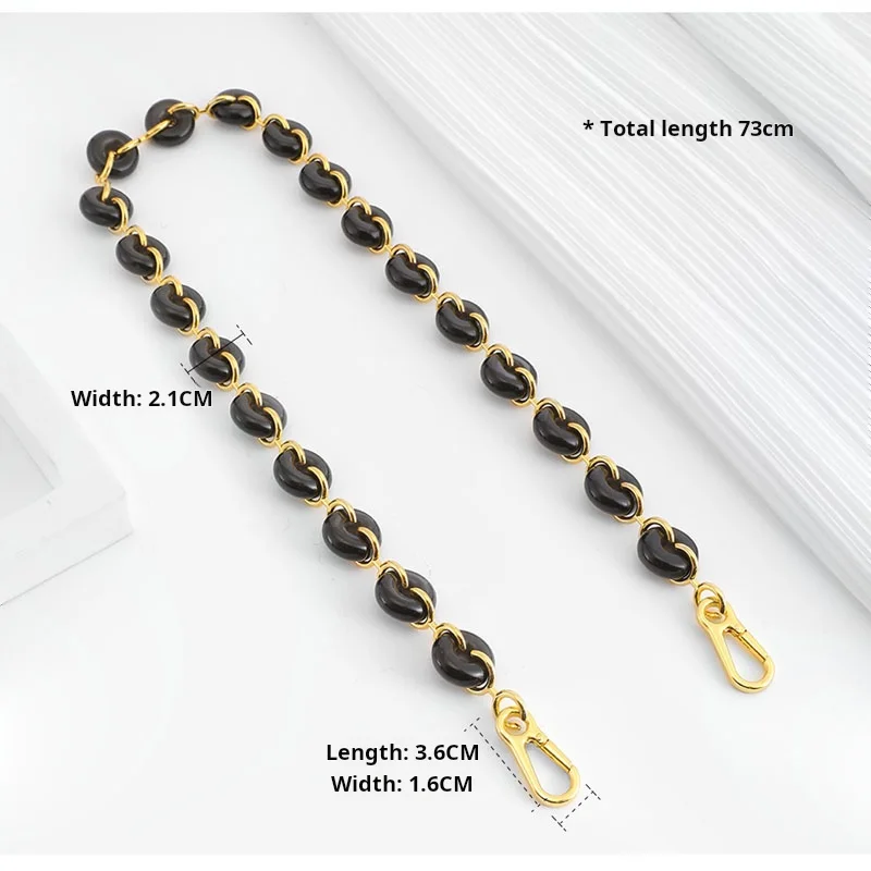 Donut Chain Replaceable Shoulder Bag For Loewe Puzzle Modification Decorative Hanging Chain Underarm Bag Strap Accessories