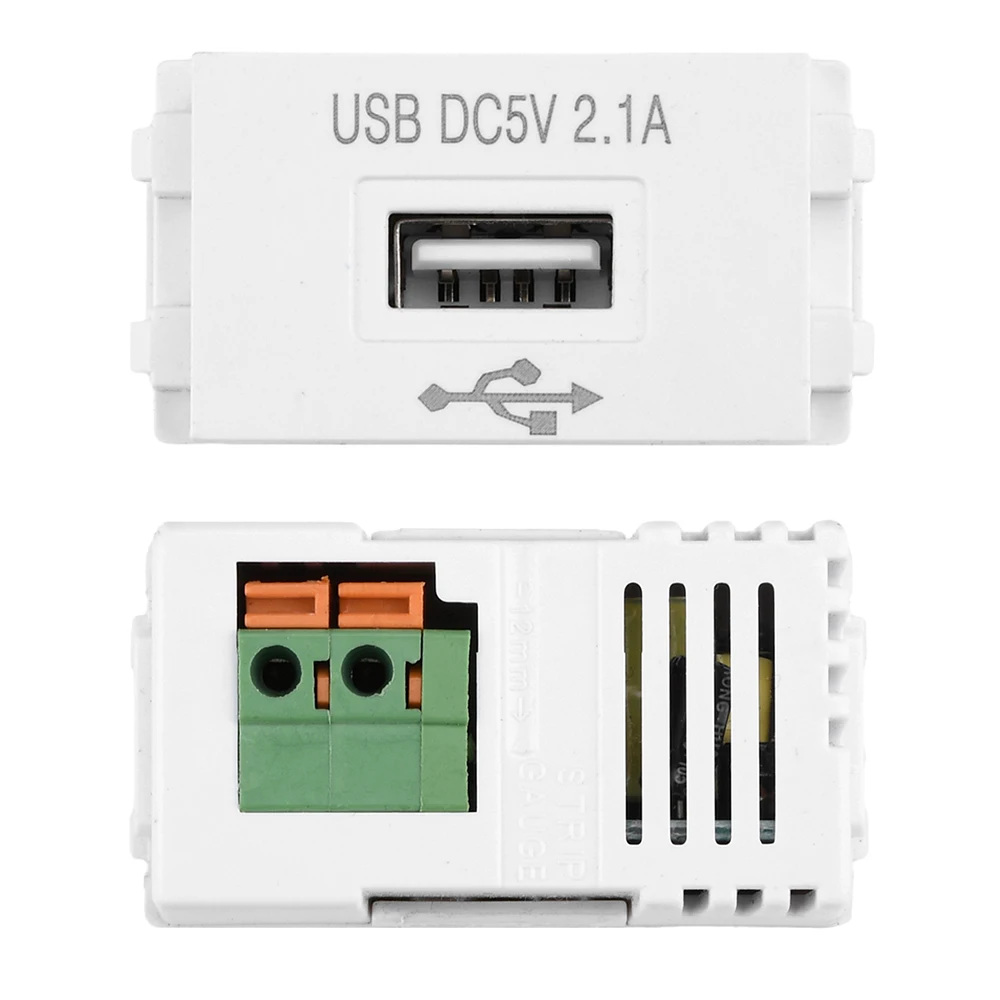 USB-Handy-Ladepanel, Leistungsmodul, 220 V, Steckdose, 5 V, Transformator, 2,1 A, Ladesteckdose, Schaltadapter