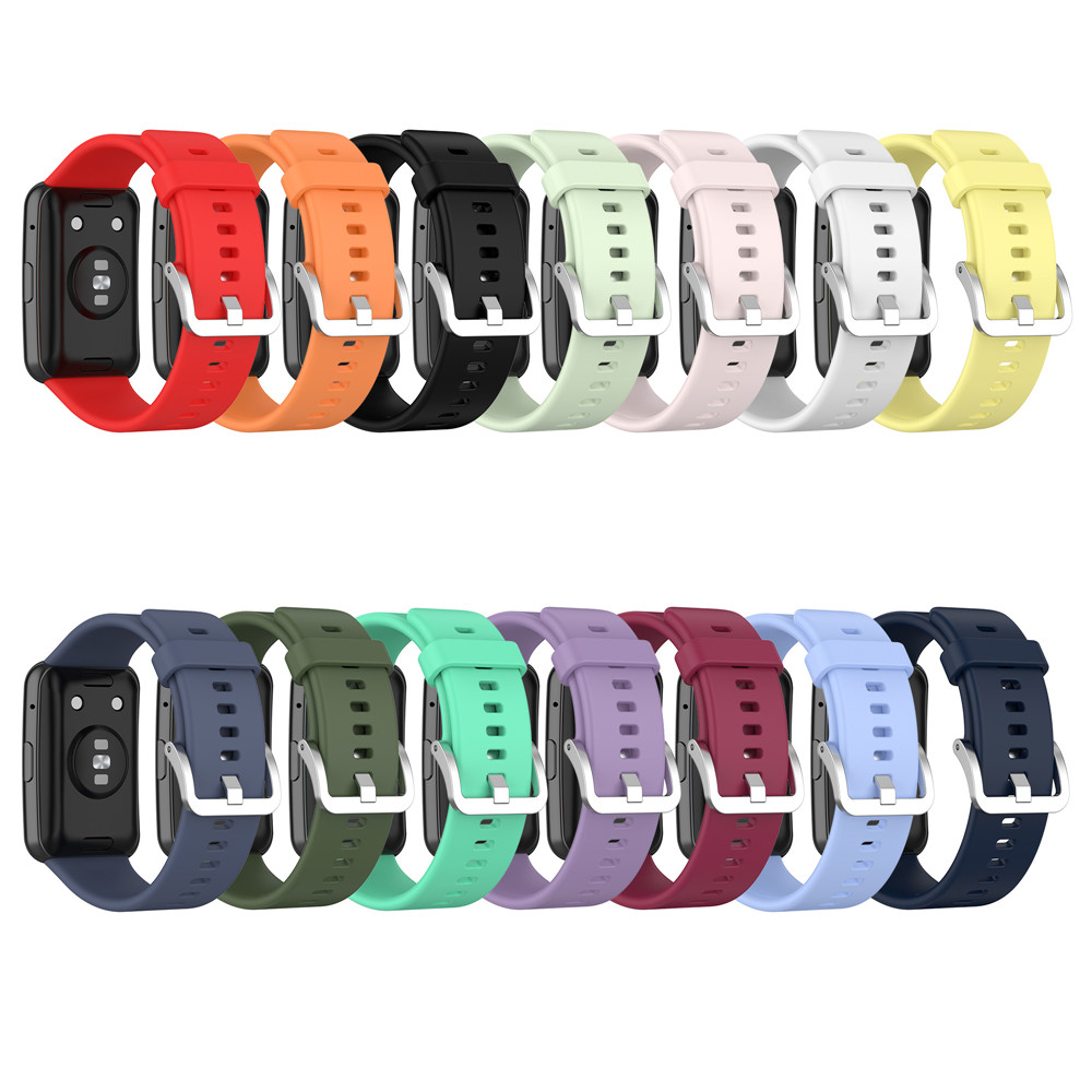 Huawei Watch Fit 용 실리콘 스트랩 Huawei Fit 액세서리 용 도구가있는 스페셜 에디션 손목 밴드 교체 시계 밴드
