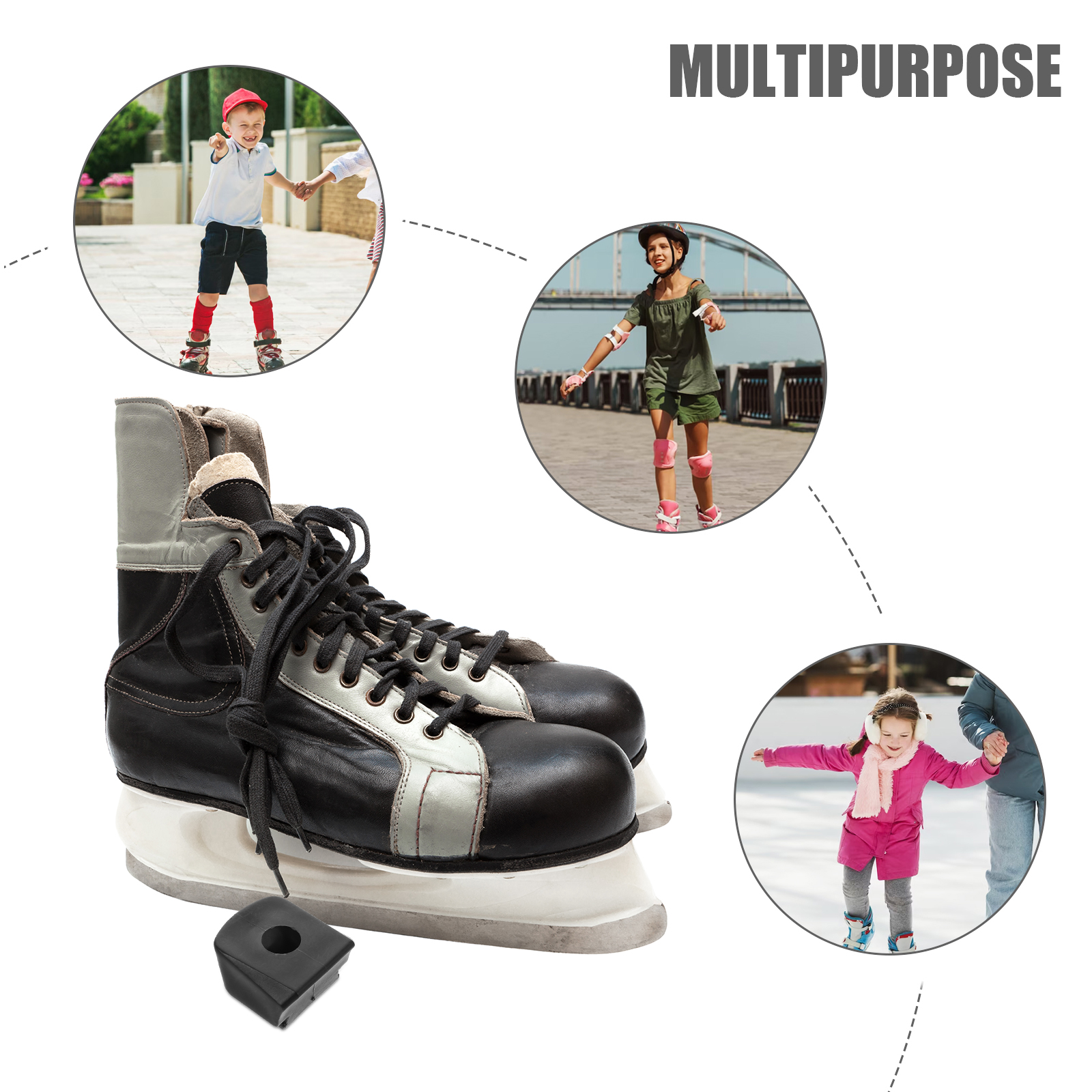 Freios de skate patins inline bloco almofada parte profissional pára rolo suprimentos borracha conveniente prático almofada de freio ferramenta skate