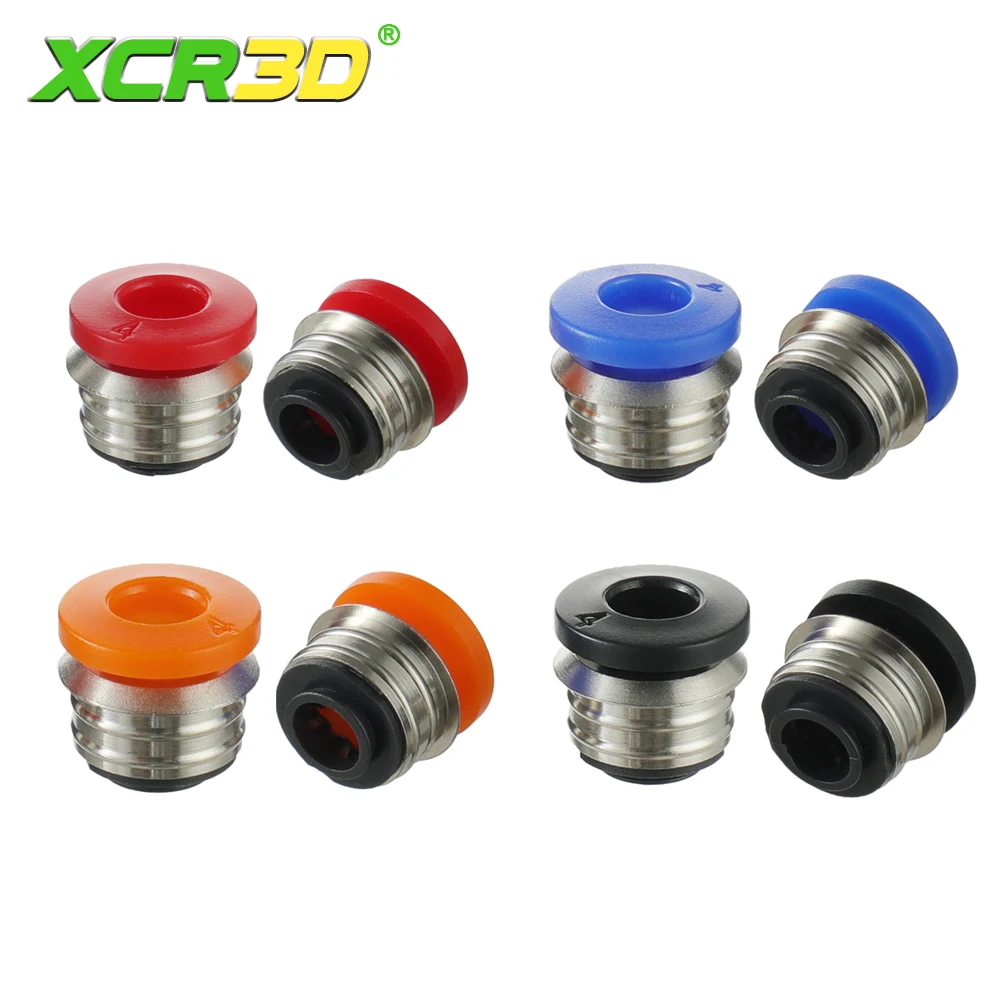 XCR3D 4/8 шт. детали для 3D-принтера, пневматические фитинги, разъемы 2*4, трубка из ПТФЭ, быстрая заглушка Боудена, 1,75 мм, комплект экструдера Hotend накаливания
