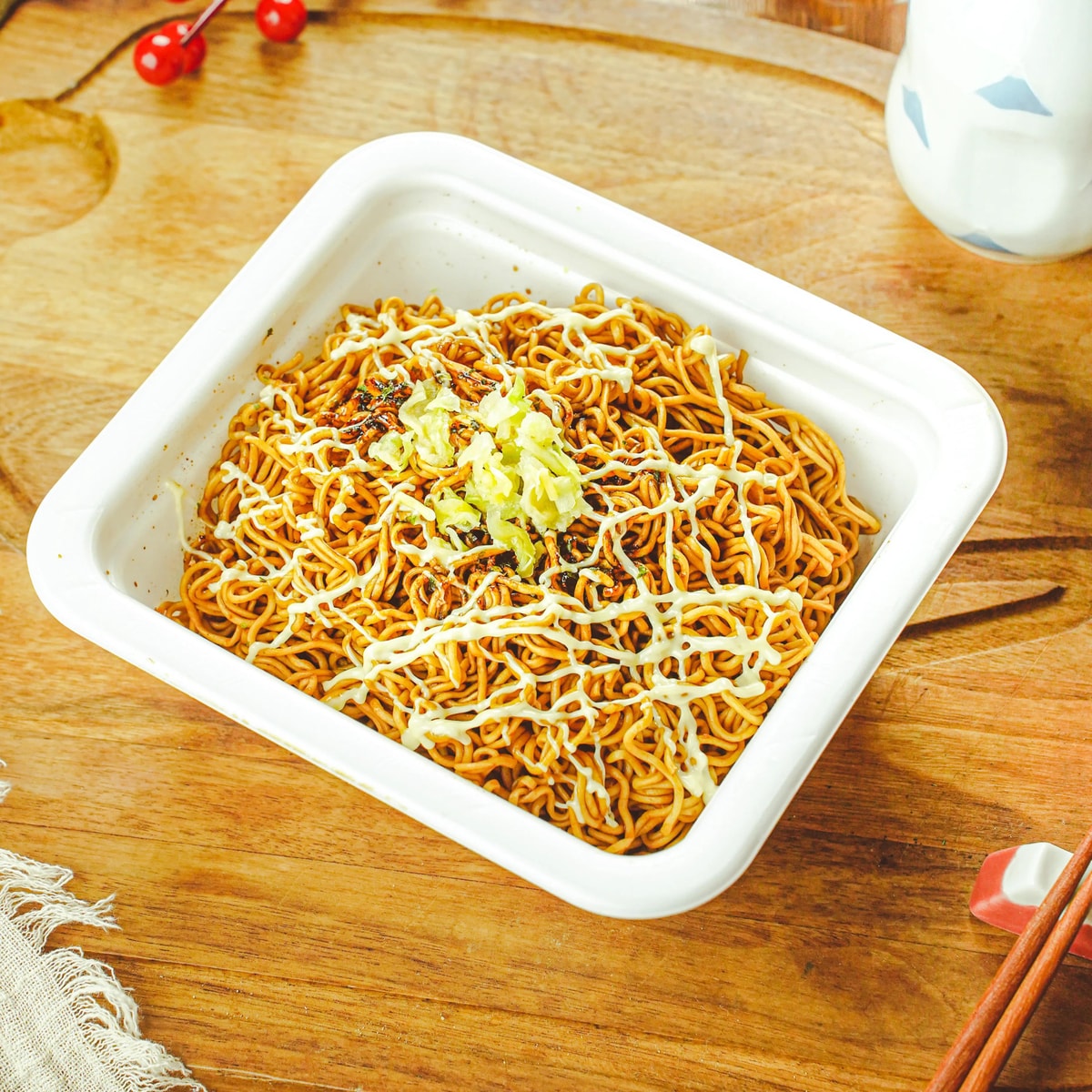 [6 Packs] MYOJO Ace Ramen - Yakisoba Fried Noodles with Mustard Mayonnaise, 4.76oz Each - Authentic Japanese Instant Noodles