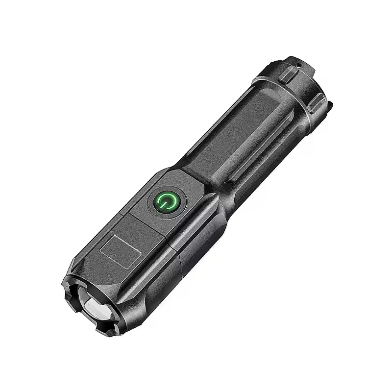 LED キャンプトーチ懐中電灯ハイパワー充電式 USB スポットライトズームランタン内蔵バッテリー釣り屋外防水