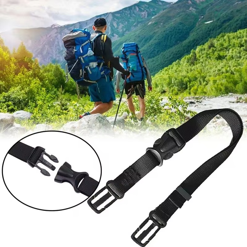 Correas de hombro ajustables para mochila con cordones antideslizantes, perfectas para acampar, montañismo y asegurar mochila.