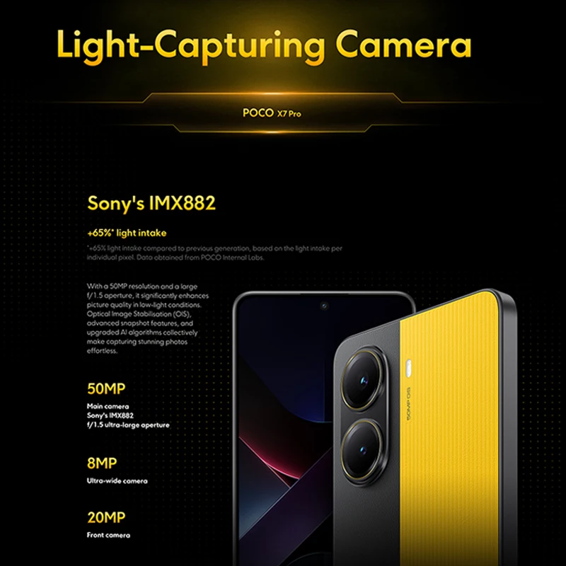 【Brand+】POCO X7 Pro Smartphone Dimensity 8400-Ultra 6.67" 120Hz AMOLED display 90W HyperCharge 6000mAh NFC Xiaomi HyperOS
