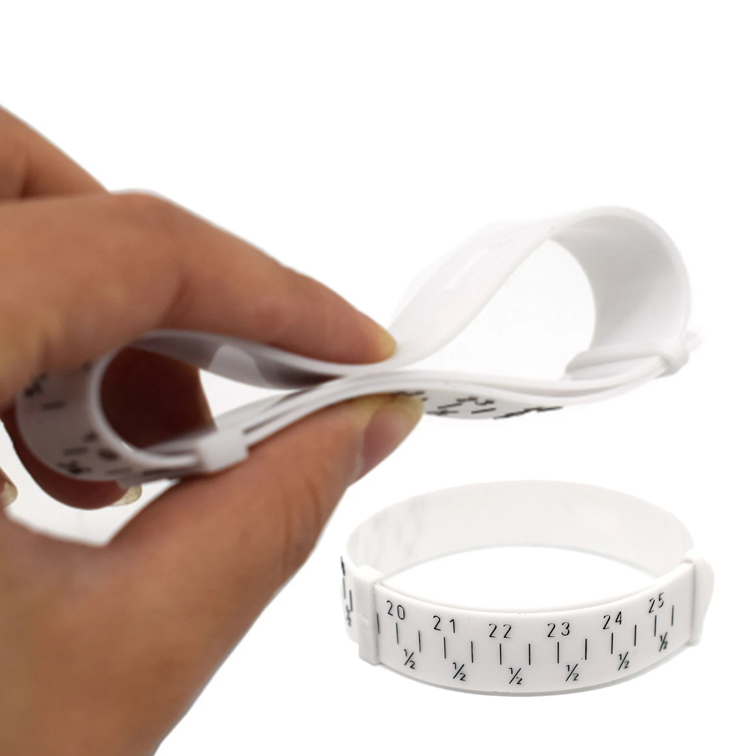 สร้อยข้อมือพลาสติก Sizer Gauge กําไลข้อมือวัดเครื่องประดับทําสร้อยข้อมือขนาดเครื่องมือ DIY เครื่องมือ