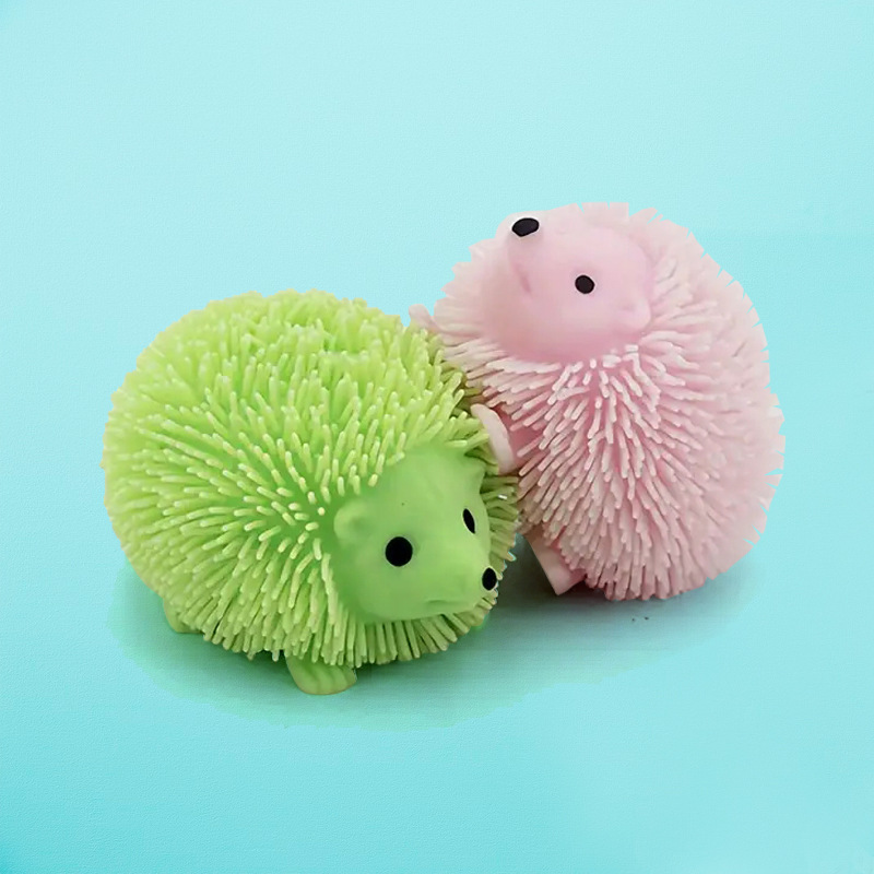 1pc ピンチハリネズミスクイーズおもちゃグリッタークリエイティブフィジェットおもちゃストレスリリーフ感覚玩具子供大人のためのギフト