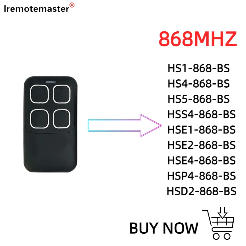 868mhz REMOTE HSE2 HSE4 868 BS ROLLING CODE REMOTE CONTROL BiSecure 868MHz GARAGE DOOR REMOTE REPLICATOR OPENING DEVICE