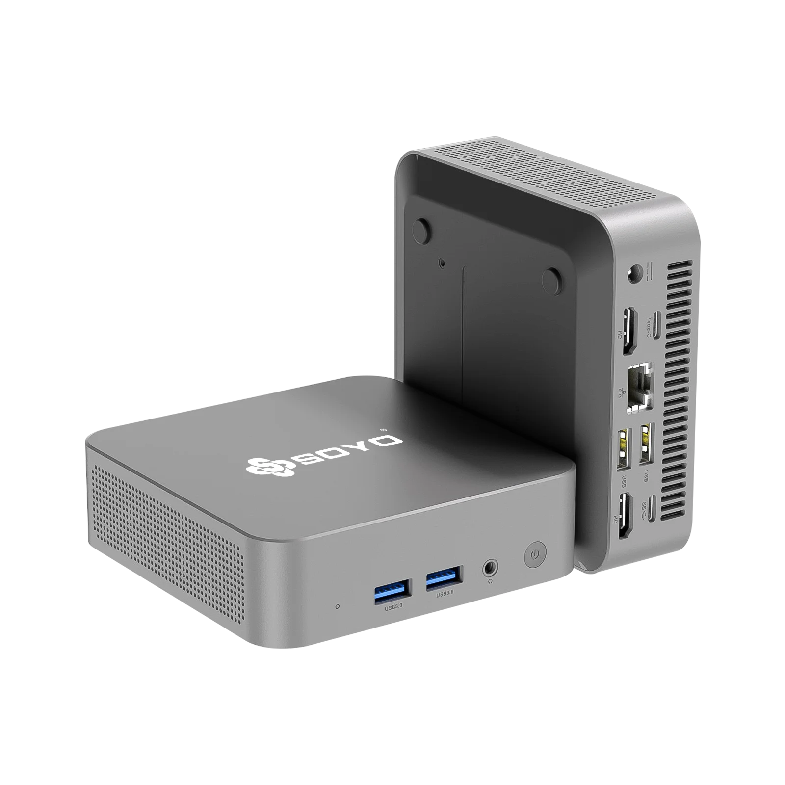 SOYO M4 Air Mini PC Intel 12th N95 (do 3,4 GHz) Mini komputer stacjonarny 8 GB RAM 256 GB SSD Obsługa 4K HDMI z podwójnym WiFi5 BT