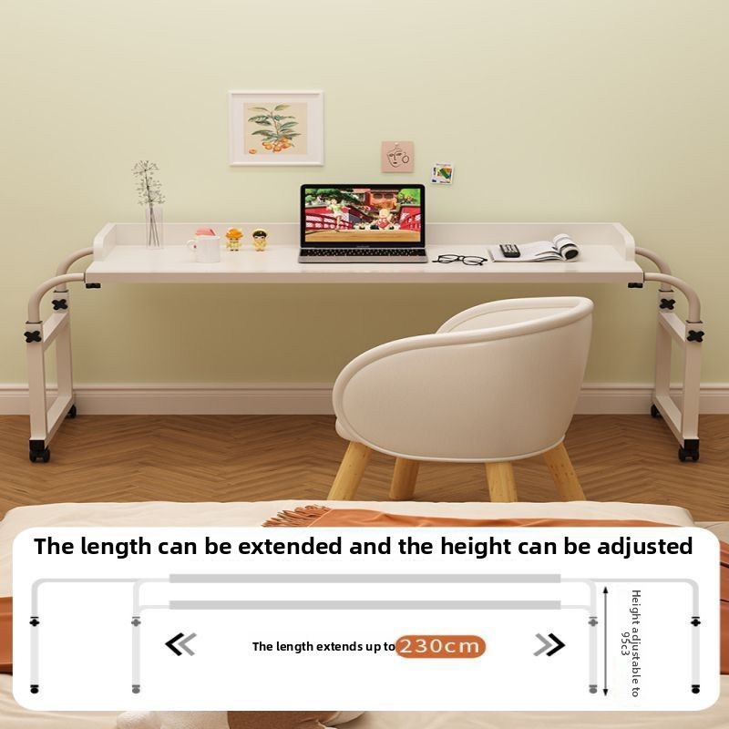 Cross-Bed Home Adjustable Movable Bed End Table Small Desk For Bedroom