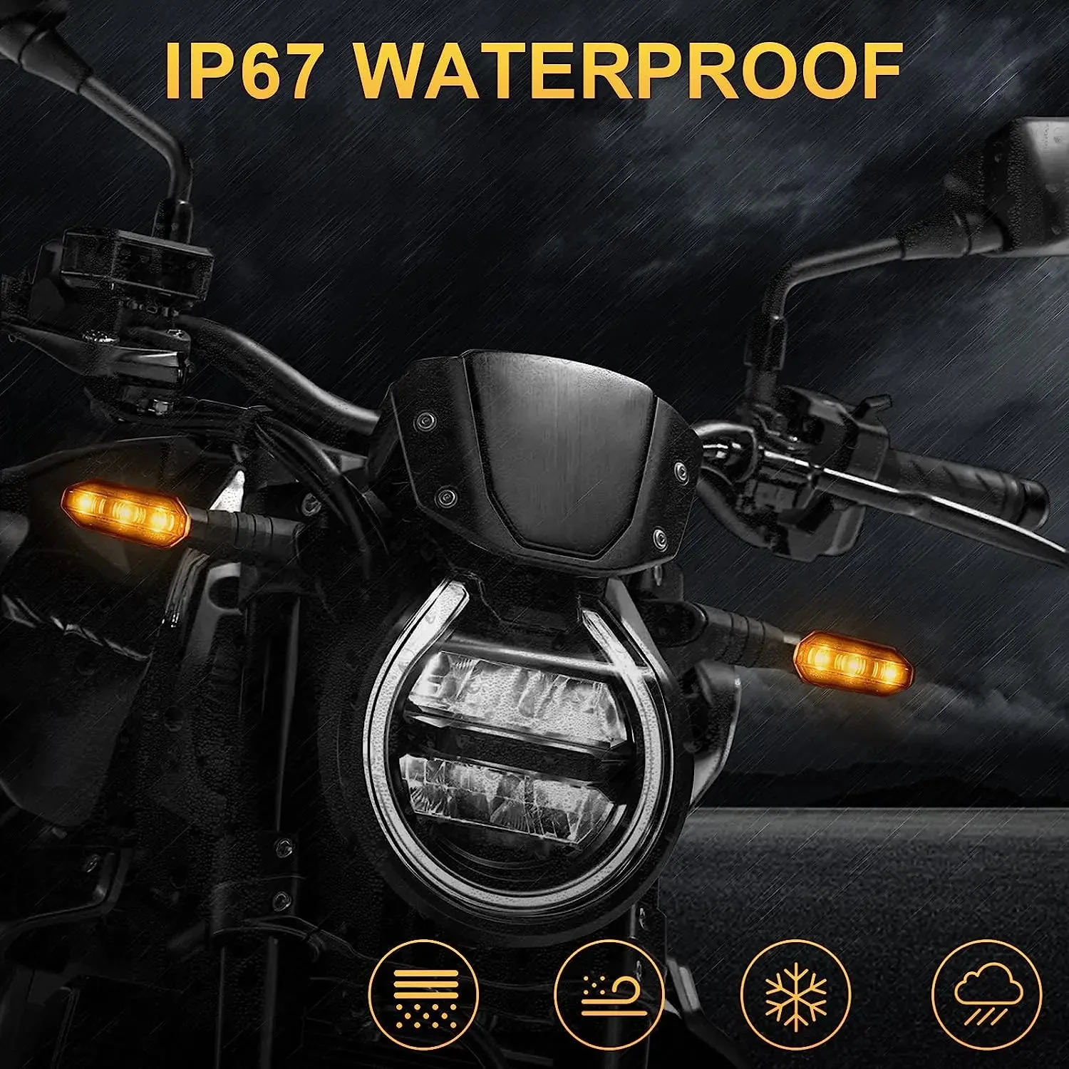 8mm Mini motocykl kierunkowskazy LED bursztynowe migające światło migacz kierunkowskaz 12V Moto lampka kontrolna akcesoria