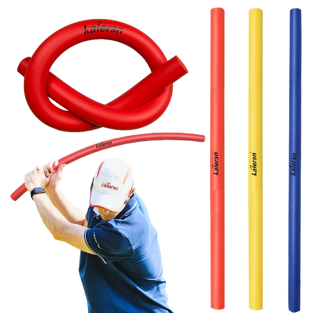 Kaiersn Indoor Solf Golf Multifunzionale Swing Aid Power Stick Swing Trainer Soft Baton Training Power Whip Foam Swing Stick