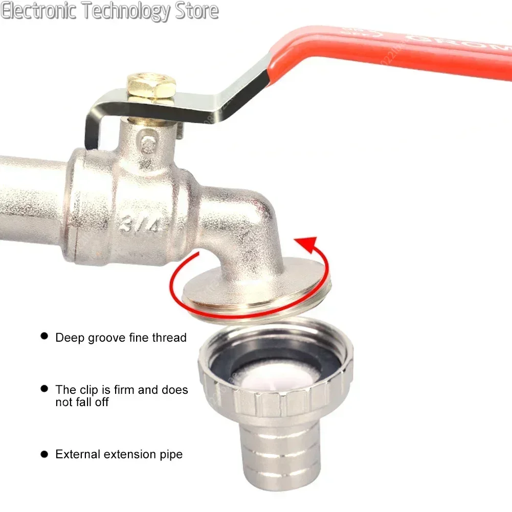 IBC Tank Wasserhahn Adapter S60X6 Grobgewinde Garten Schnellanschluss Wasserhahn Legierung Tank Wasserhahn 1/2'' 3/4'' 1000 Liter IBC Tank VentilFitting