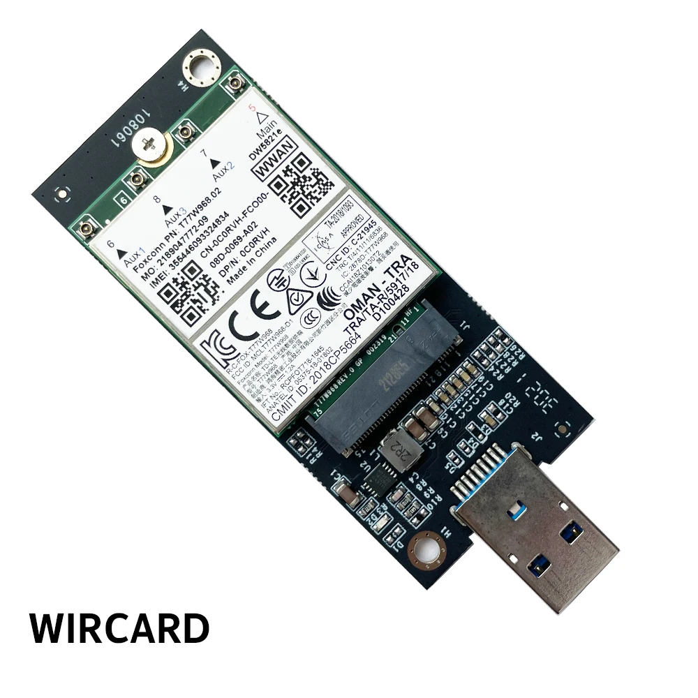 WIRCARD T77W968 DW5821e X20 LTE Cat16 1Gbps FDD-LTE TDD-LTE 4G Module Dành Cho Dành Cho Laptop Dell 5420 5424 7424 7400