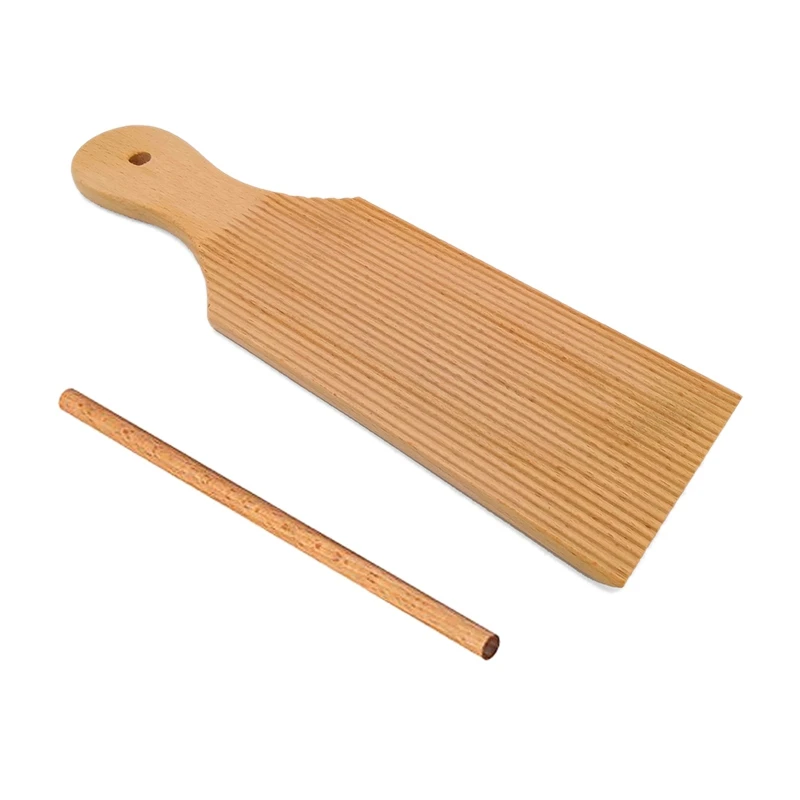 Mesa De Macarrão De Madeira E Picolés, Facilmente Faça Massas Caseiras, Non-Stick Pasta Board, Gnocchi Roller