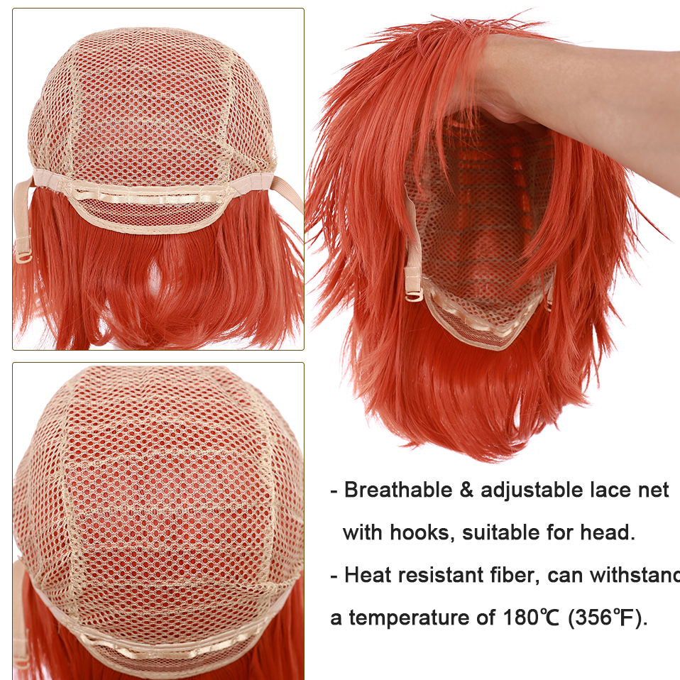 Benihair-男性と女性のための合成かつら,偽物の良い髪,白,赤,緑,青,ピンク,黄色,人工毛,パーティーかつら