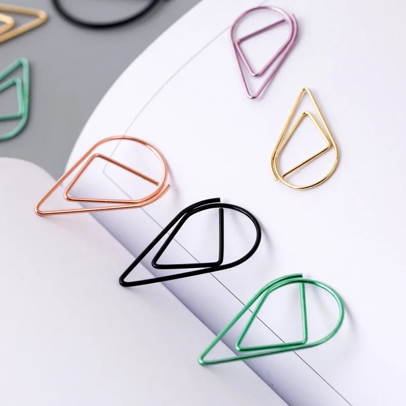 30/50 pz Graffetta Mini Cuore Oro Rosa Colore Oro Clip Segnalibro Raccoglitore Accessori Per Ufficio Raccoglitore di Carta Pinze Patchwork clip