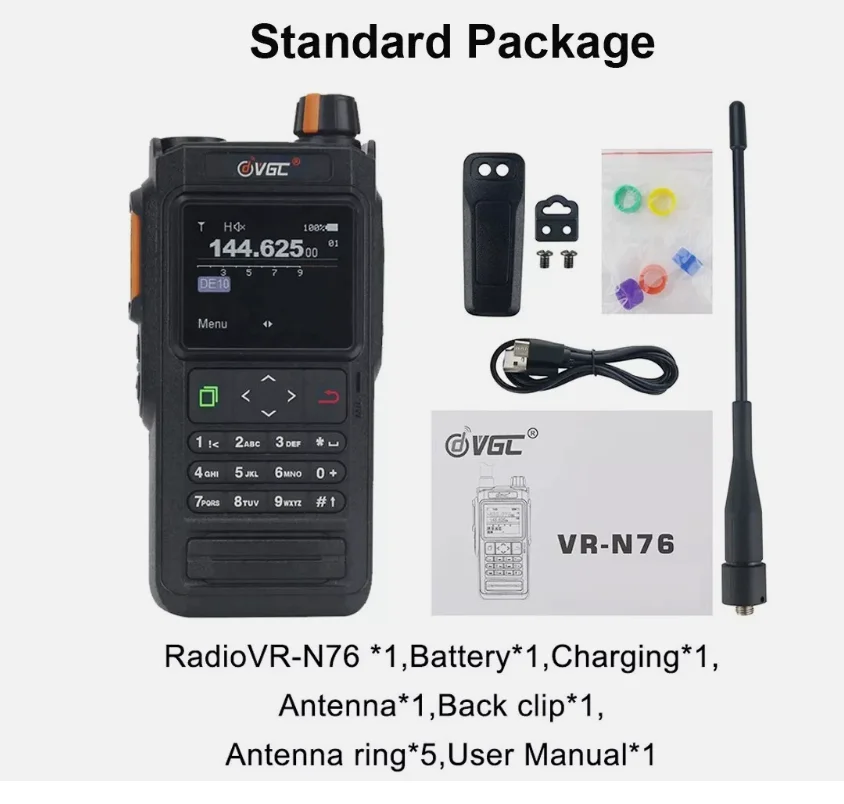 VR-N76 IP67 Портативный UHF VHF двухдиапазонный IP67 2-стороннее радио Bluetooth GPS APRS/BSS