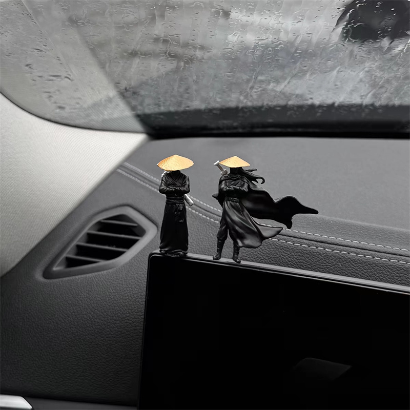 50 ミリメートル樹脂ミニフィギュアモデル古代日本中国忍者武士モデリングクールなミニチュア車の装飾ギフト