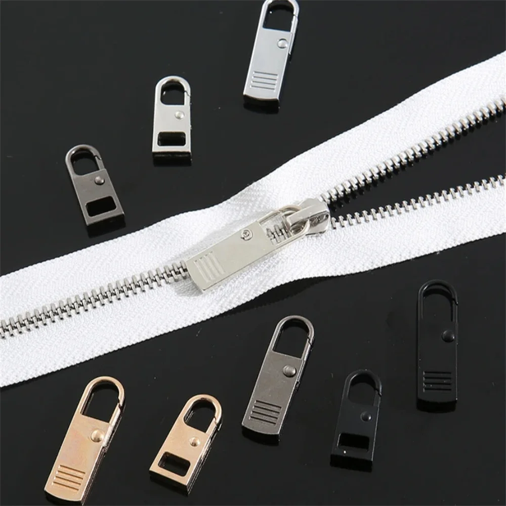 Destacável Zipper Pull Preto, Acessórios De Substituição Para Jeans E Mochila, Ferramentas De Costura, 5Pcs