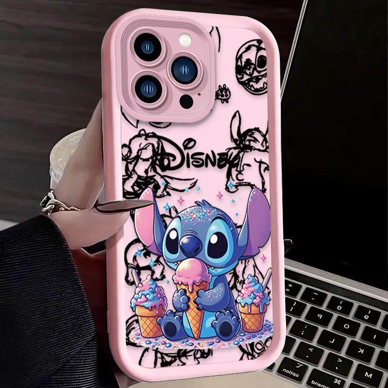Bonita funda de teléfono Disney Stitch para Xiaomi Redmi Note 13 12 11 Pro Plus 4G 5G 12S 11S 10S 10 9 9S 8 12C 13C A3 funda de silicona suave