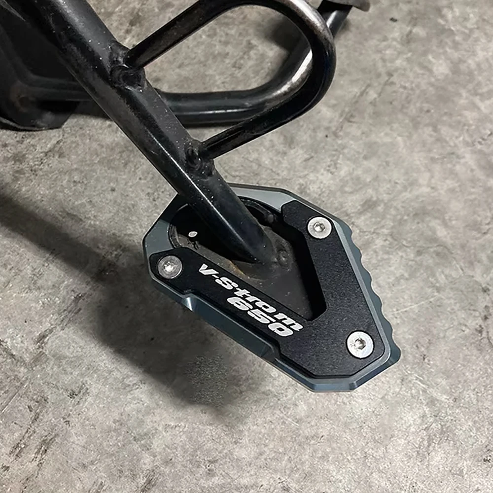 Para Suzuki vstrom 650 DL650 650XT v-strom 650 xt vstrom650 dl 650 2004-2024 2014 accesorios de motocicleta almohadilla de extensión de soporte lateral