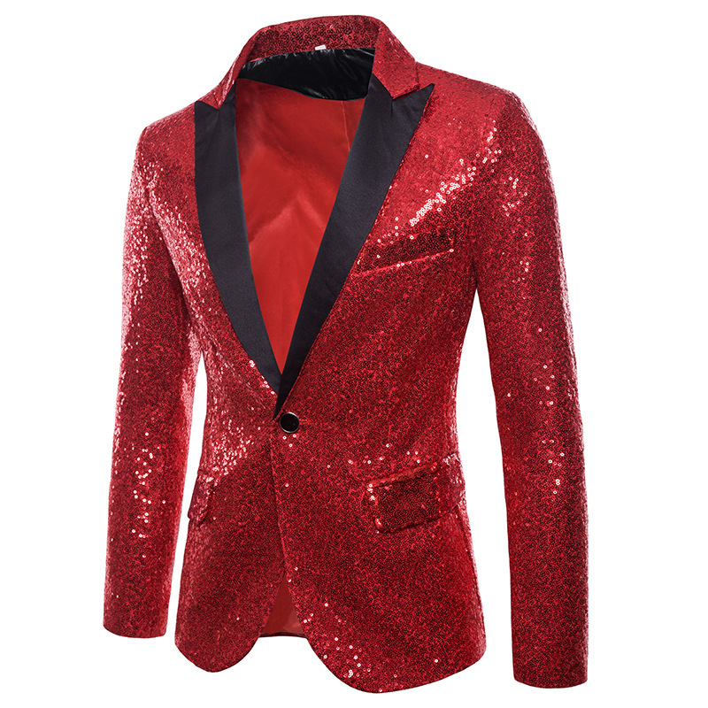 ทองเงาเลื่อม Glitter Embellished Blazer เสื้อแจ็คเก็ตผู้ชาย,ไนท์คลับพรหม Blazer, ชายเครื่องแต่งกาย Homme STAGE เสื้อผ้าสําหรับนักร้อง