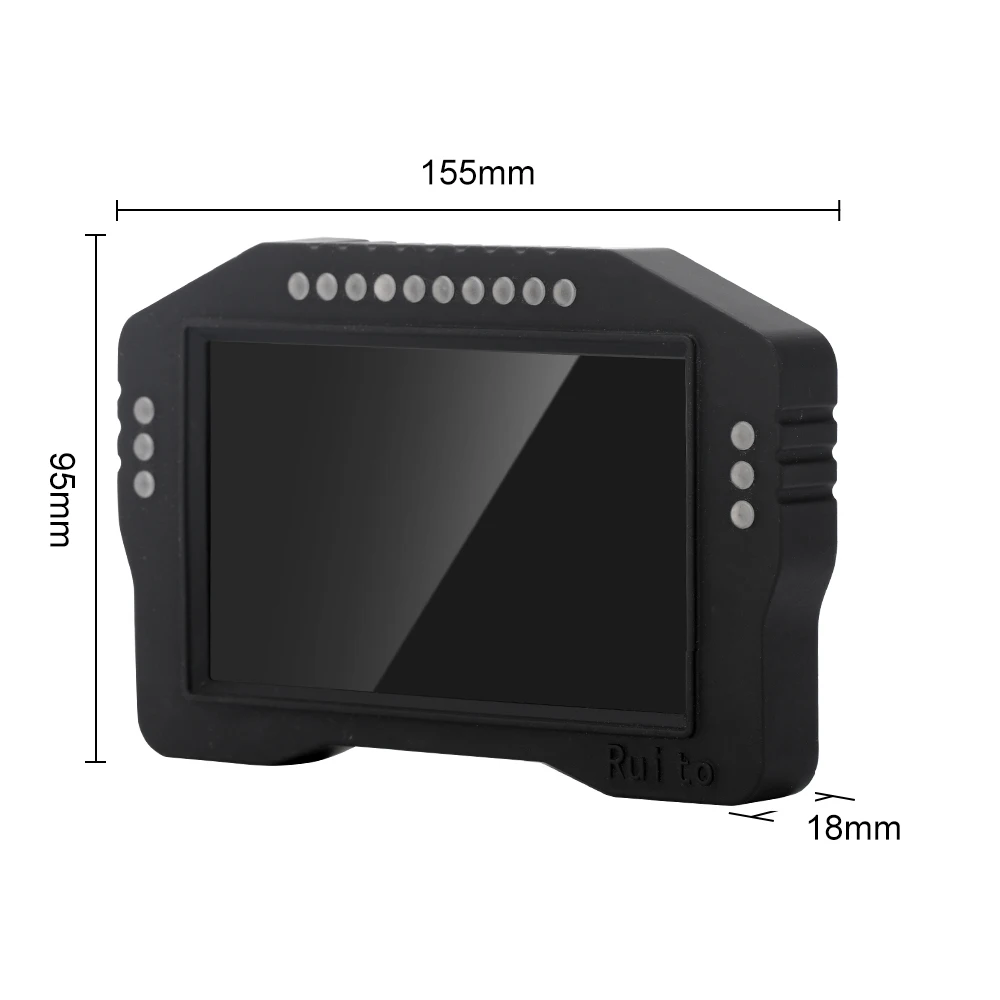 Sim レーシング PC ステアリングホイールダッシュボード 5 インチ 16RGB 車速度表示シミュレータホイール Lnstrument ステアリングホイールとペダル PC 用