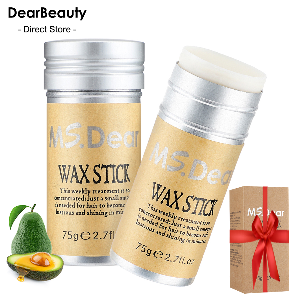 Barra de cera para el cabello para peluca, barra de cera para el cabello profesional, crema de Gel, palo de cera para el cabello de estilo no graso para hombres y mujeres, artefacto para el cabello roto