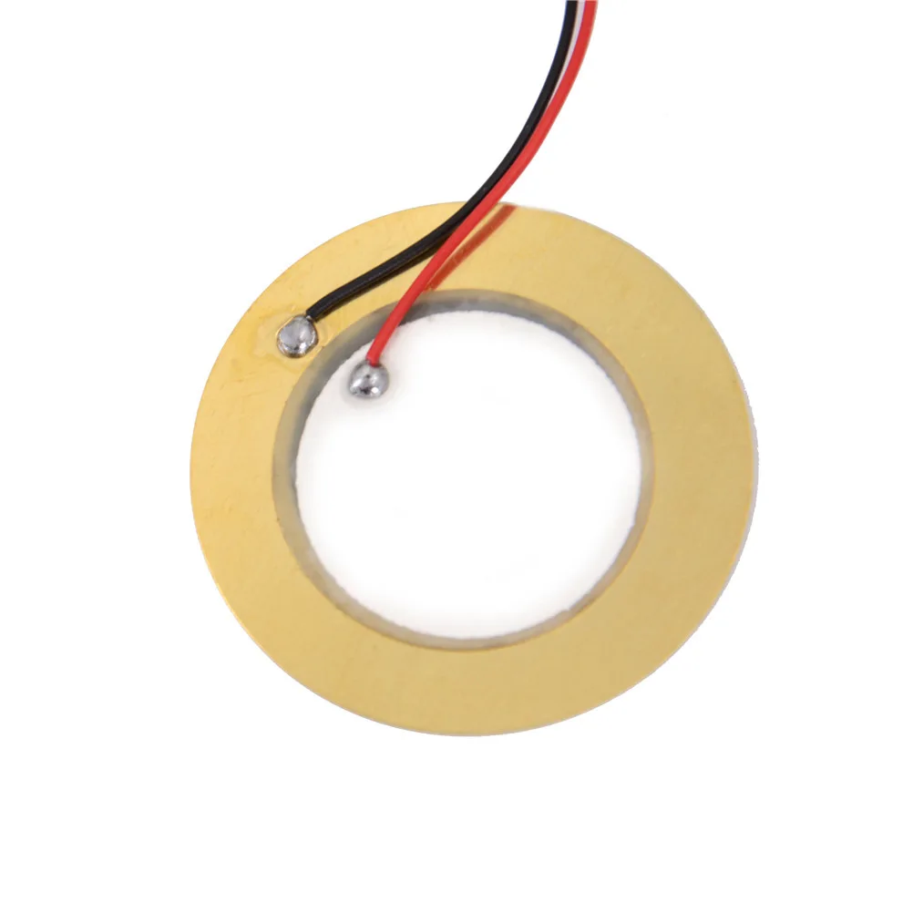 10 Uds zumbador 12MM 15MM 18MM 20MM 27MM 35MM 50MM alambre soldado de cobre cerámica piezoeléctrica con cable para altavoz zumbador
