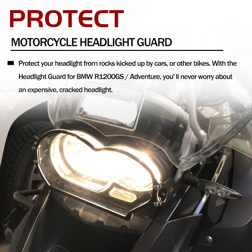 Bmw R1200GS R 1200 GS Adv R1200GS アドベンチャー 2004-2012 オートバイのヘッドライトヘッドライトガードプロテクターカバー保護グリル