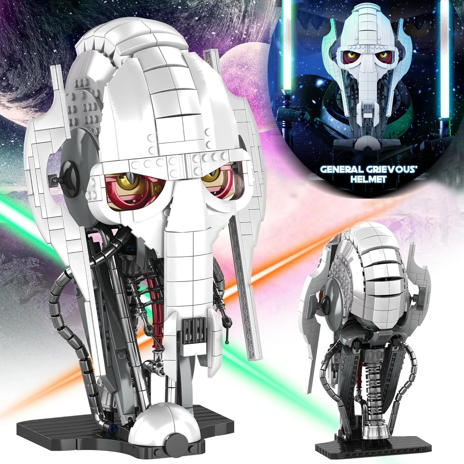 788 pçs moc idéia geral grave capacete blocos de construção tijolos modelo capacete coleção montagem brinquedos para crianças adultos presente