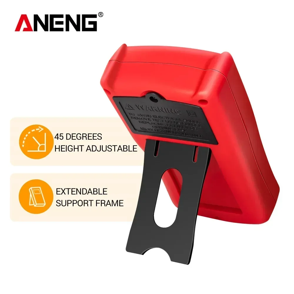 ANENG multímetros inteligentes profesional automático AC/DC probador de voltaje 1999 recuentos ohmios amperímetro DM850 Detector resistencia herramientas de prueba