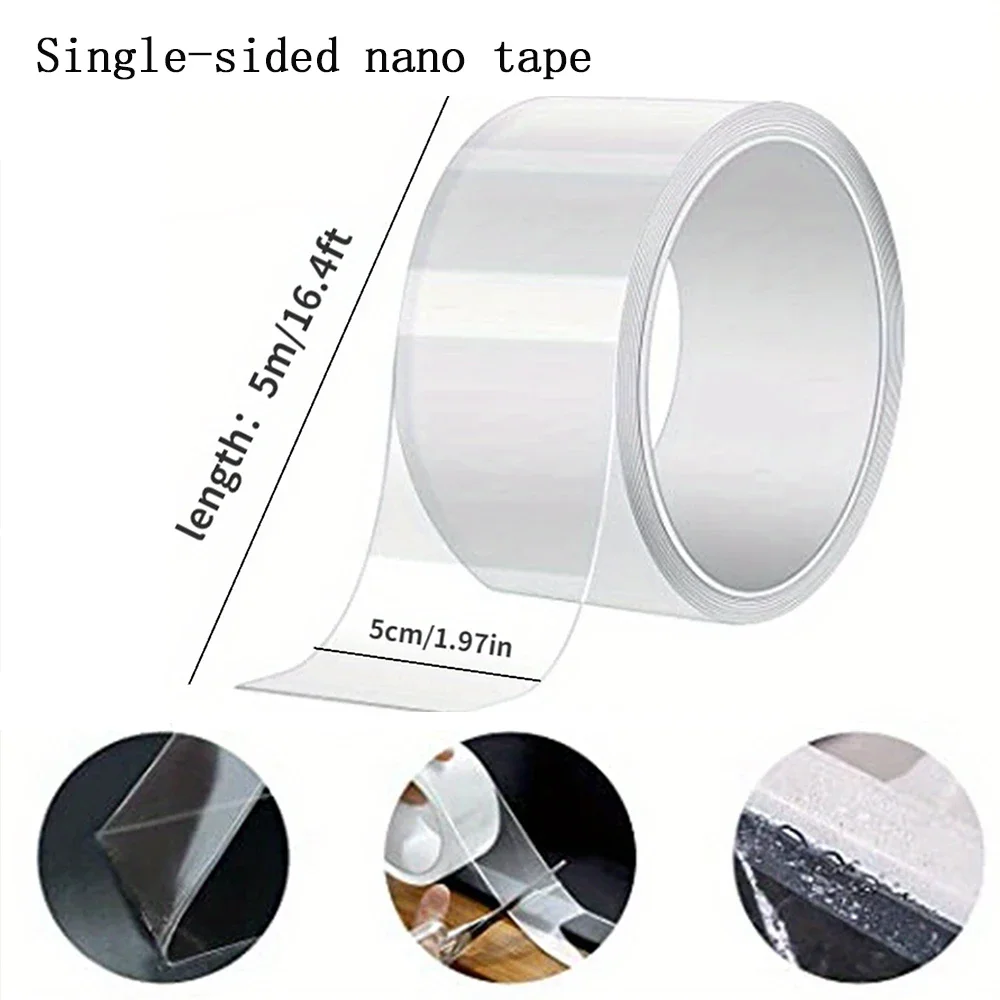 Waterproof and Stain-Resistant Nano Tape: Easy Apply to Seal Pools, Kitchens, for Home & Restaurant Use on Various Surfaces
