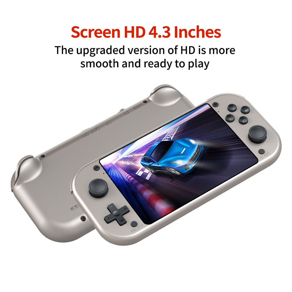 M17 휴대용 콘솔 콘솔 4.3 인치 LCD 화면 레트로 휴대용 비디오 게임 20000 + 내장 25 시뮬레이터 비디오 플레이어