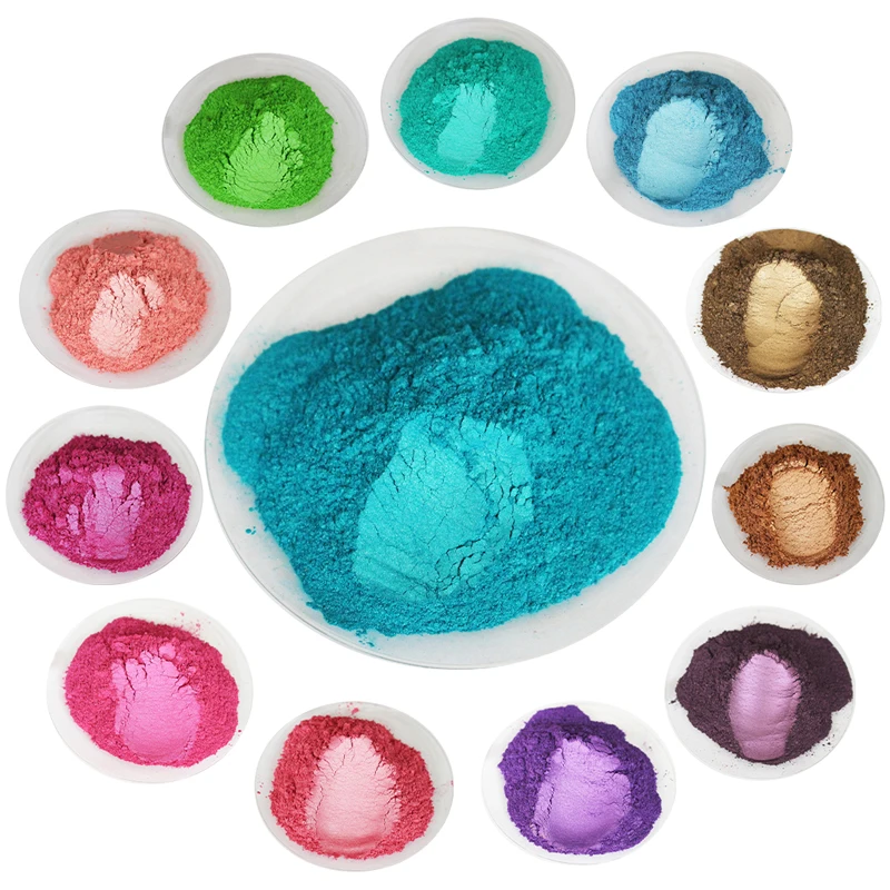 Bột Ngọc Trai Sắc Tố 50G Mica Bột Cho Nghề Giấy Nghệ Thuật Sơn Xe Xà Bông Phấn Mắt Cần Câu Cá Trang Trí Móng Tay Nhiều Màu Sắc bột