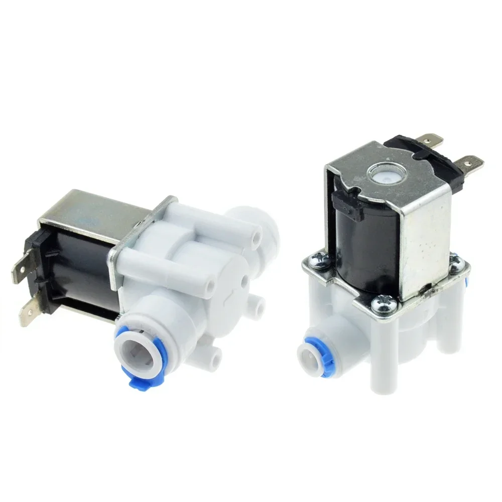 ไฟฟ้าพลาสติกSolenoidวาล์ว 12V 24V 220Vปกติปิด 1/4 "3/8" ท่อQuick Conntection ROน้ําระบบReverse Osmosis