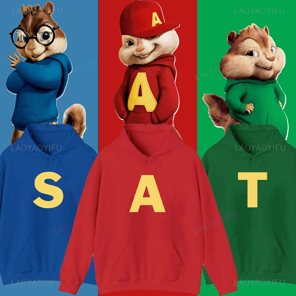 Alvin und die Chipmunks: The Squeakquel's Pullover Woman Manfashion Drop Shoulder Sweatshirt ist für den Kapuzenpullover bester Freund erhältlich