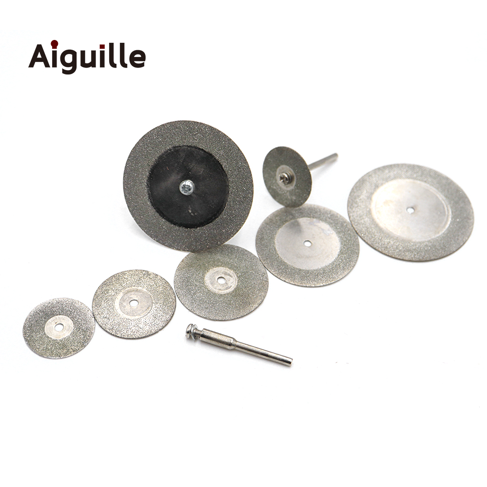 ダイヤモンドソーブレード,10ピース/パックmm,カッティングブレード3mm,20/25/30/35/40/50mm,小さなカッティングビット