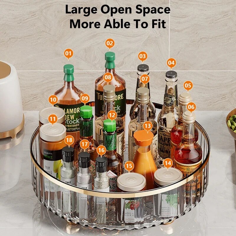 Armoire à épices rotative T1, armoire à garde-manger colorée avec base, bac de rangement, boîte de rangement pour cosmétiques, évaluation de cuisine
