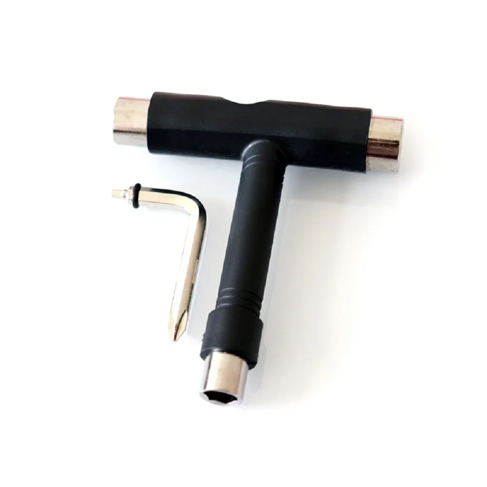 Roller Skate Tool สเก็ต T-Type ประแจ Longboard สเก็ตบอร์ดไขควง Multi-Functional Essential เครื่องมือสําหรับสเก็ตบอร์ดอุปกรณ์เสริม