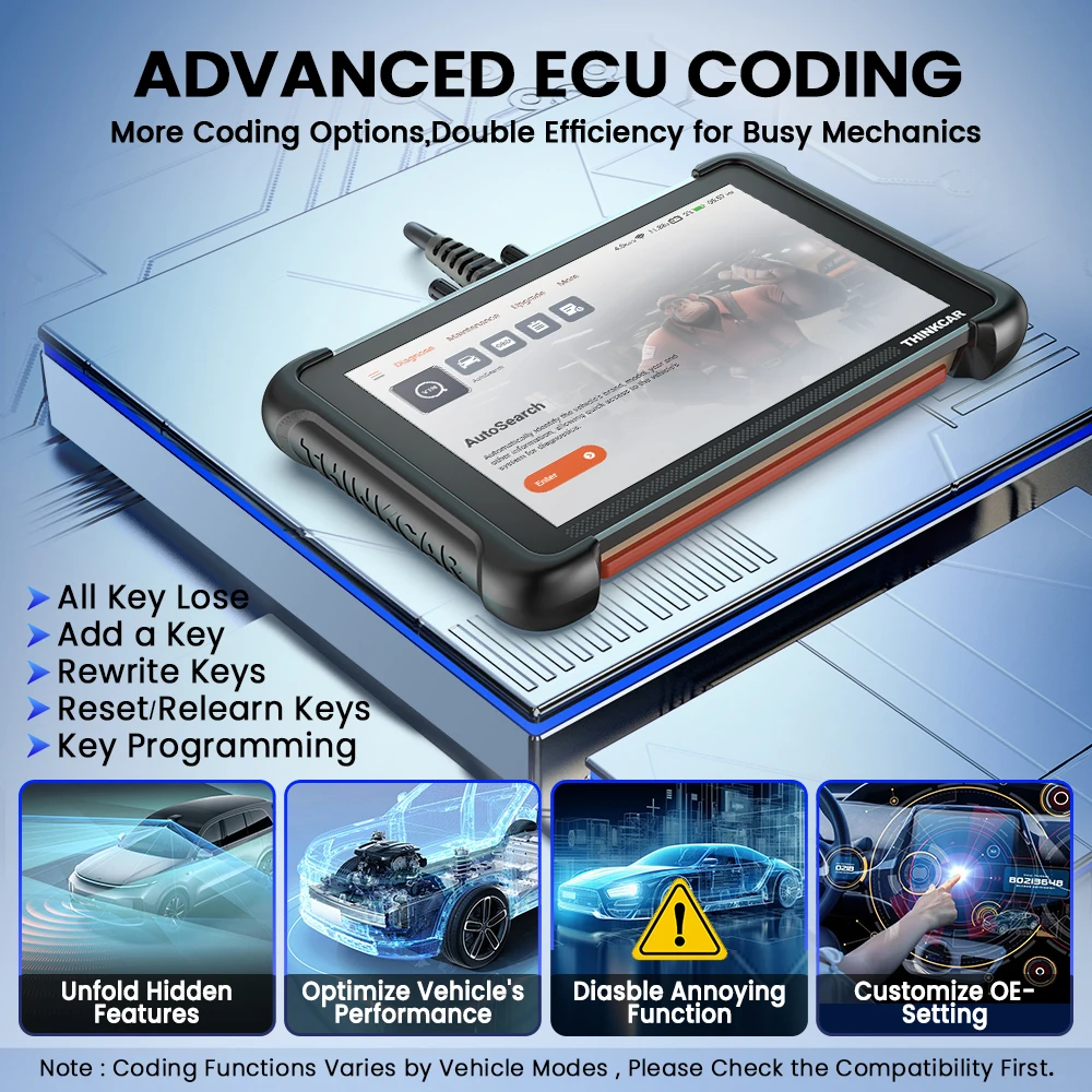 THINKCAR THINKSCAN 689 Alat Diagnostik Mobil CANFD DOIP Pengodean ECU Dua Arah 34 Reset Pemrograman Kunci Pemindai Obd2 Bebas Hidup