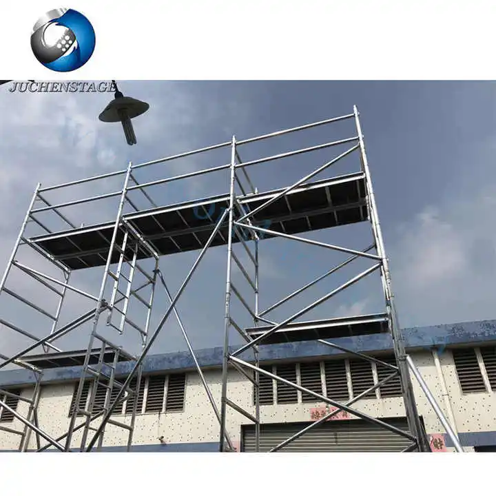Stable Strong Single Double Cantilever Scaffolding Construction Works Structure Platform Suspended Trestle Steel Scaffolding