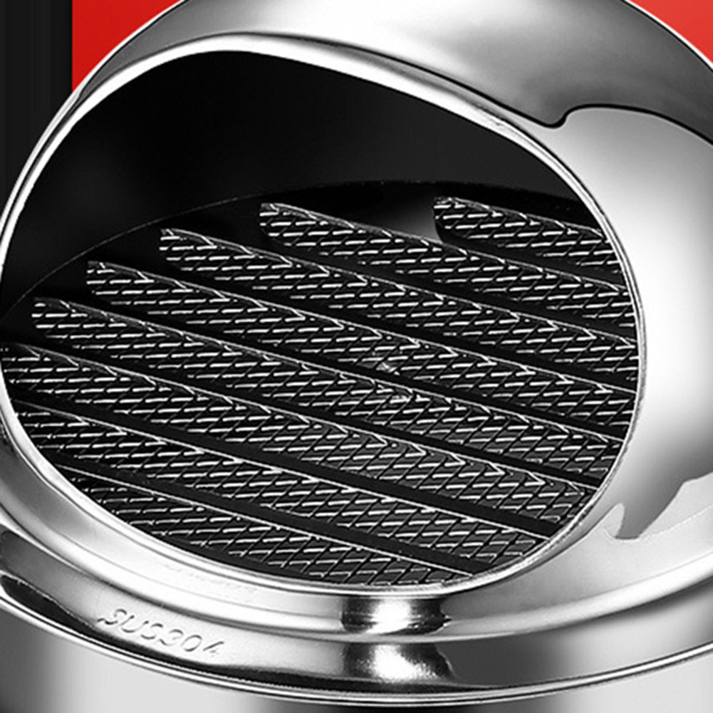 ช่องระบายอากาศเพดานสแตนเลสสตีล1ชิ้น, ฝาครอบกระทะระบายความร้อนสำหรับติดผนังสามารถกันน้ำได้