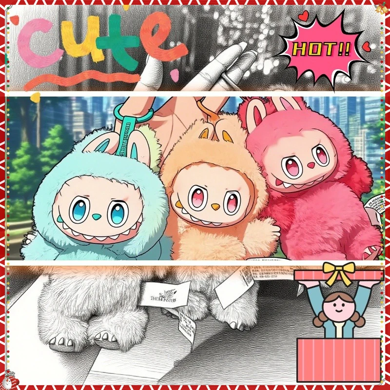 Hot Sale High Quality Blind Box V1、V2、V3 Vinyl Plush Doll Action Anime Figures Mysterious Box Keychain Accessories Surprise Gift